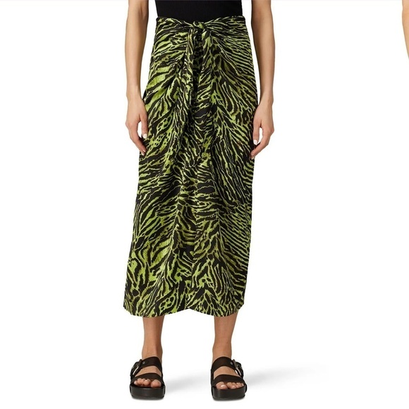 GANNI Green Printed Skirt - Picture 16 of 16